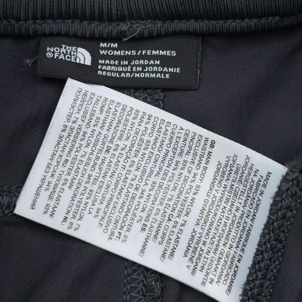 The North Face Aphrodite 2.0 Pant Women's Medium Dark Gray Ruched Hiking Utility - Picture 2 of 10